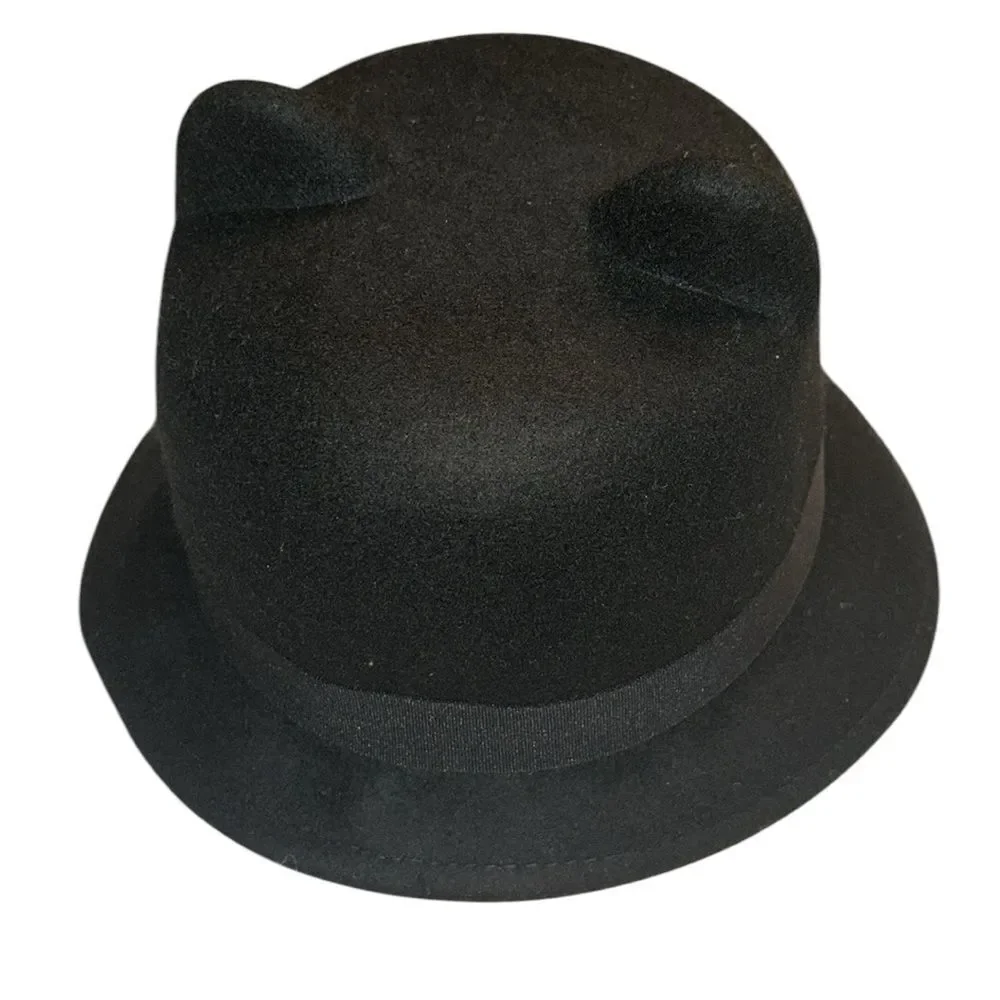Zara Black Wool Kids Hat(Size 10-12yrs)